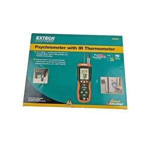 FLIR Extech HD500 Psychrometer w/ IR Thermometer Humidity Temp Meter NEW Sealed